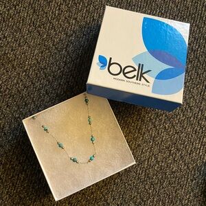 Belk Blue turquoise Beaded Necklace